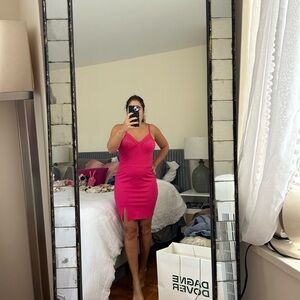 Hot pink superdown minidress